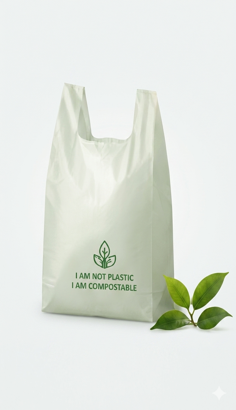 Ecovera packaging bag mockup